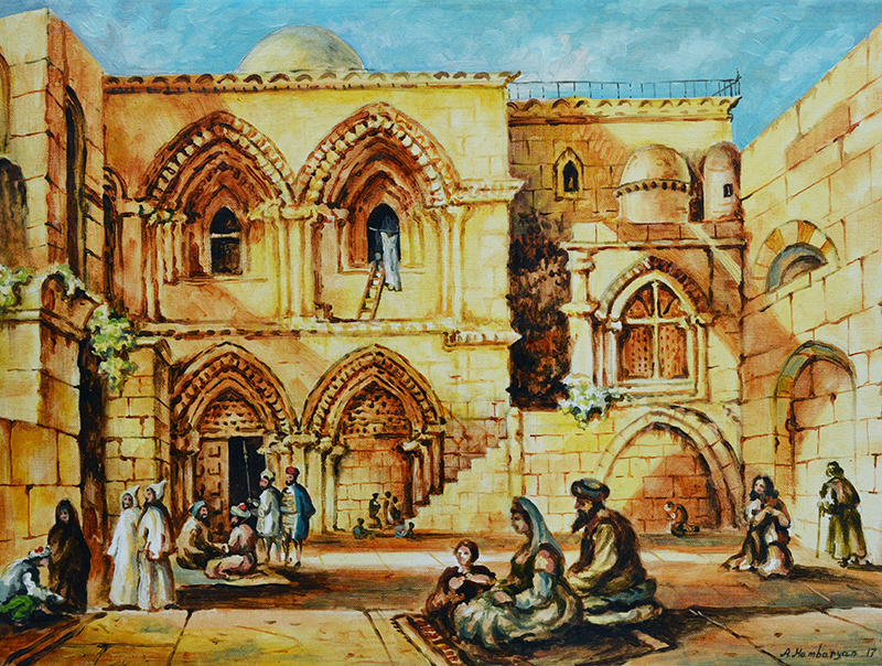 Holy Sepulchre in Ancient Times by Aram Hambaryan