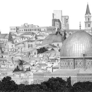 Jerusalem Panorama S by Shehab Kawasmi