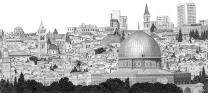 Jerusalem Panorama S by Shehab Kawasmi