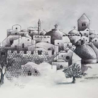 Jerusalem Skyline by Mohammed Joulani